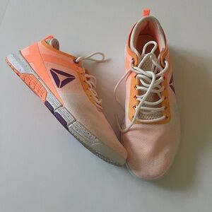 Reebok Peach and Purple Sneakers